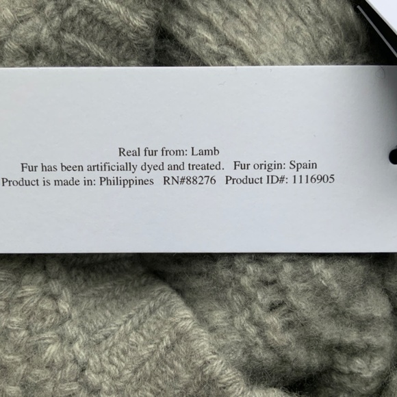 Ugg 100% Cashmere Grey Hat Aislinn Honeycomb Knit Pom Beret $125.00 - Picture 10 of 16
